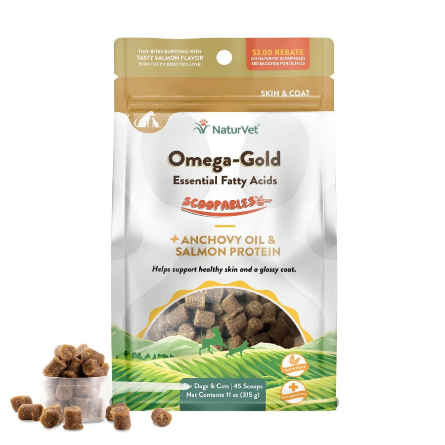 NaturVet Scoopables Omega Gold Cat & Dog Chews 11 oz