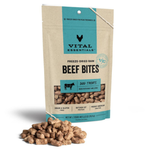 Vital Essentials Freeze-Dried Beef Dog Treats 2.5 oz