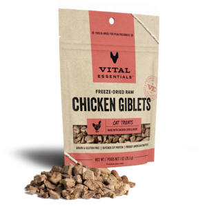 Vital Essentials Freeze-Dried Chicken Giblets Cat Treats 1 oz