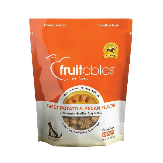 Fruitables Sweet Potato & Pecan Flavor Crunchy Dog Treats 7oz