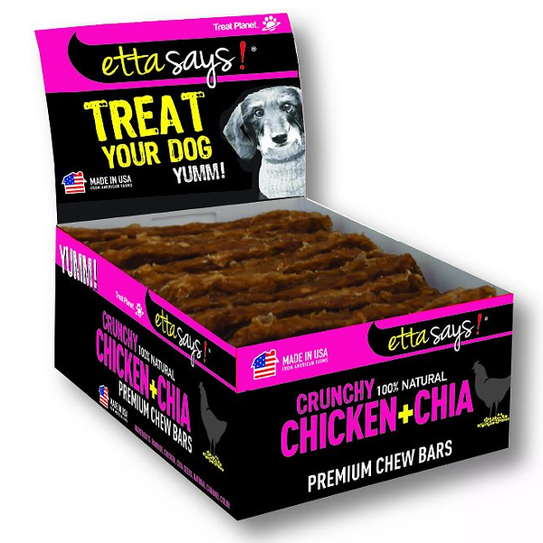 Etta Says! Chew Bars Chicken + Chia Dog Treats