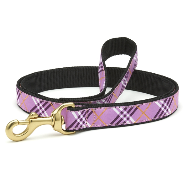 Up Country Lavender Lattice Dog Lead