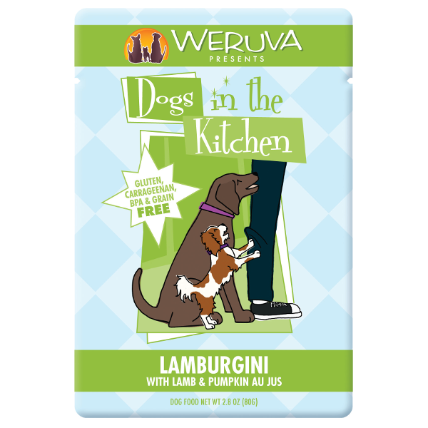 Weruva Dogs in the Kitchen Lamburgini with Lamb & Pumpkin Au Jus Grain-Free Dog Food Pouches 2.8 oz
