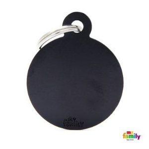 MyFamily Basic Collection Round Tag Aluminum Black