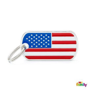 MyFamily Flags Collection USA Flag Tag