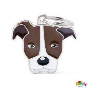 MyFamily Friends Collection Pitbull Tag Brown