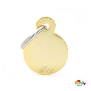 MyFamily Basic Collection Round Tag Golden Brass