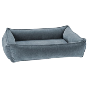 Bowsers Urban Lounger Dog Bed Microvelvet Mineral