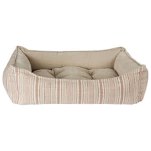 Bowsers Scoop Dog Bed Microlinen Sanibel Stripe