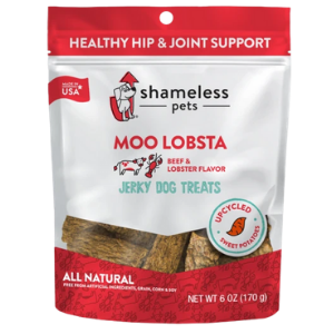 Shameless Pets Moo Lobsta Jerky Bites for Dogs, 5oz