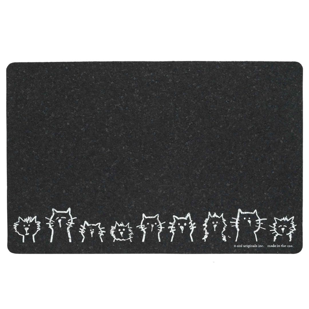 ORE Pet Petmat Recycled Rubber Cats In A Row