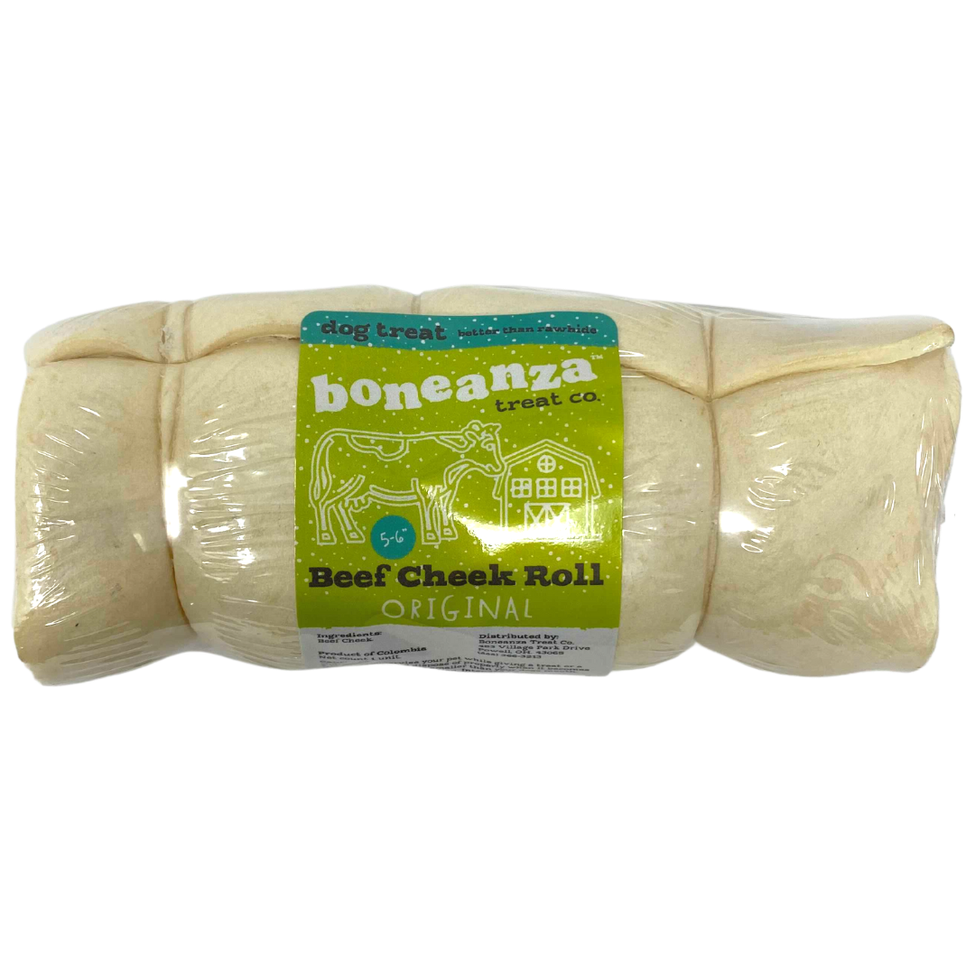 Boneanza Treat Co. Beef Cheek Roll Original Dog Treats