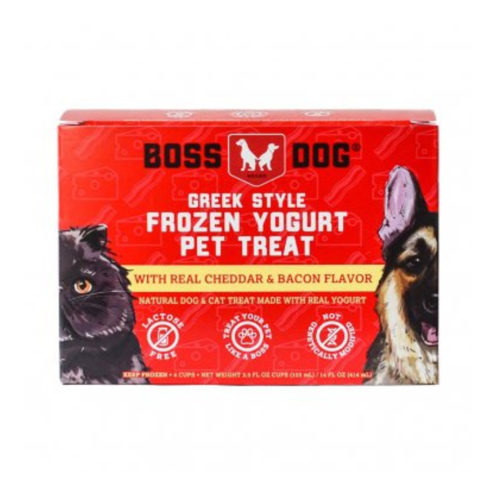 Boss Dog Frozen Greek Yogurt Bacon & Cheddar