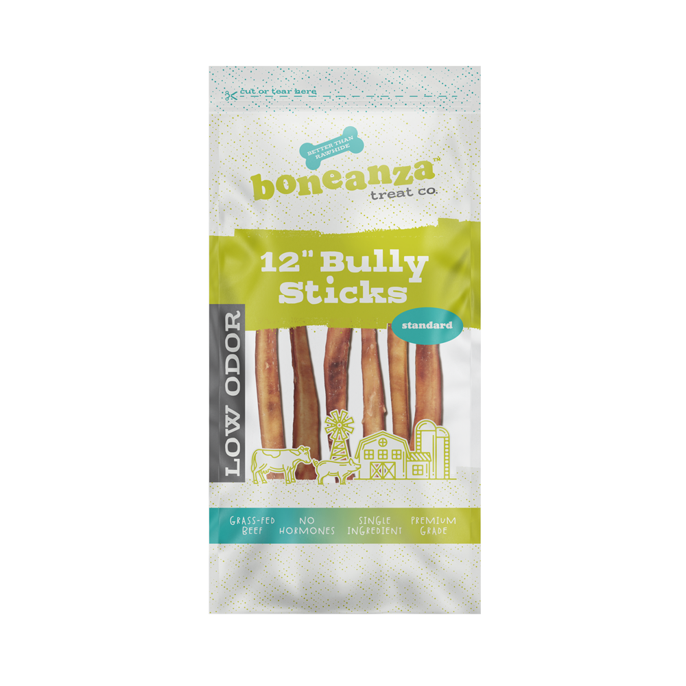 Boneanza Treat Co. Low Odor Standard Bully Stick 12