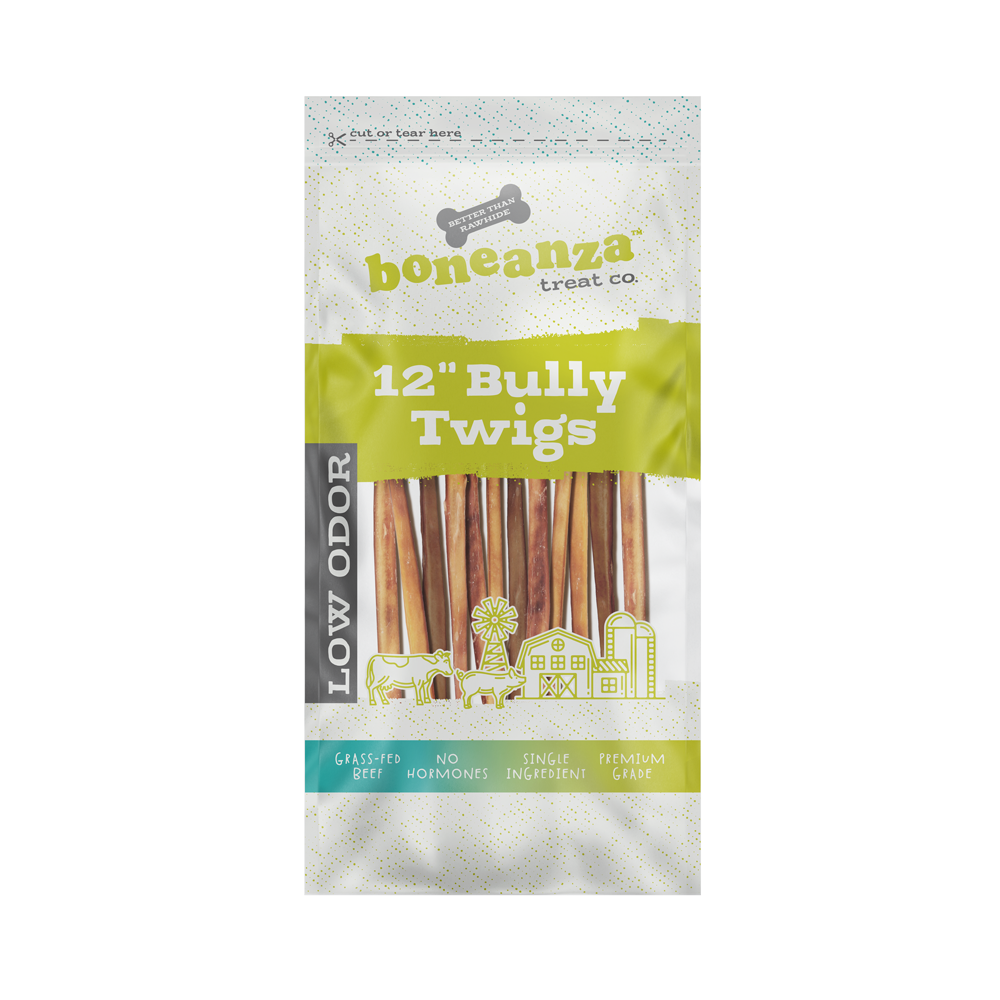 Boneanza Treat Co. Low Odor Twig Bully Stick 12