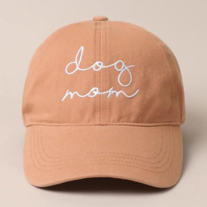 Fashion City Dog Mom Script Lettering Embroidery Baseball Cap One Size Assorted Colors