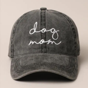 Fashion City Dog Mom Script Lettering Embroidery Baseball Cap One Size Assorted Colors