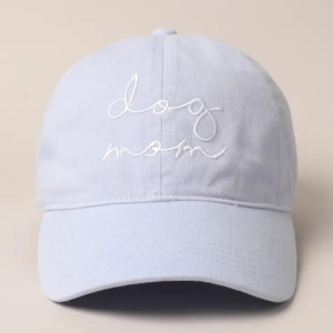 Fashion City Dog Mom Script Lettering Embroidery Baseball Cap One Size Assorted Colors