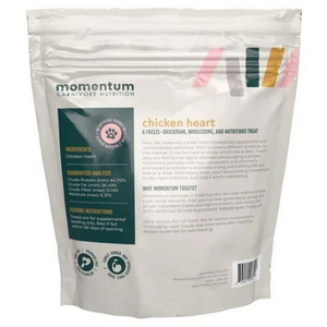 Momentum Freeze-Dried Chicken Heart Dog and Cat Treat 3.5 oz