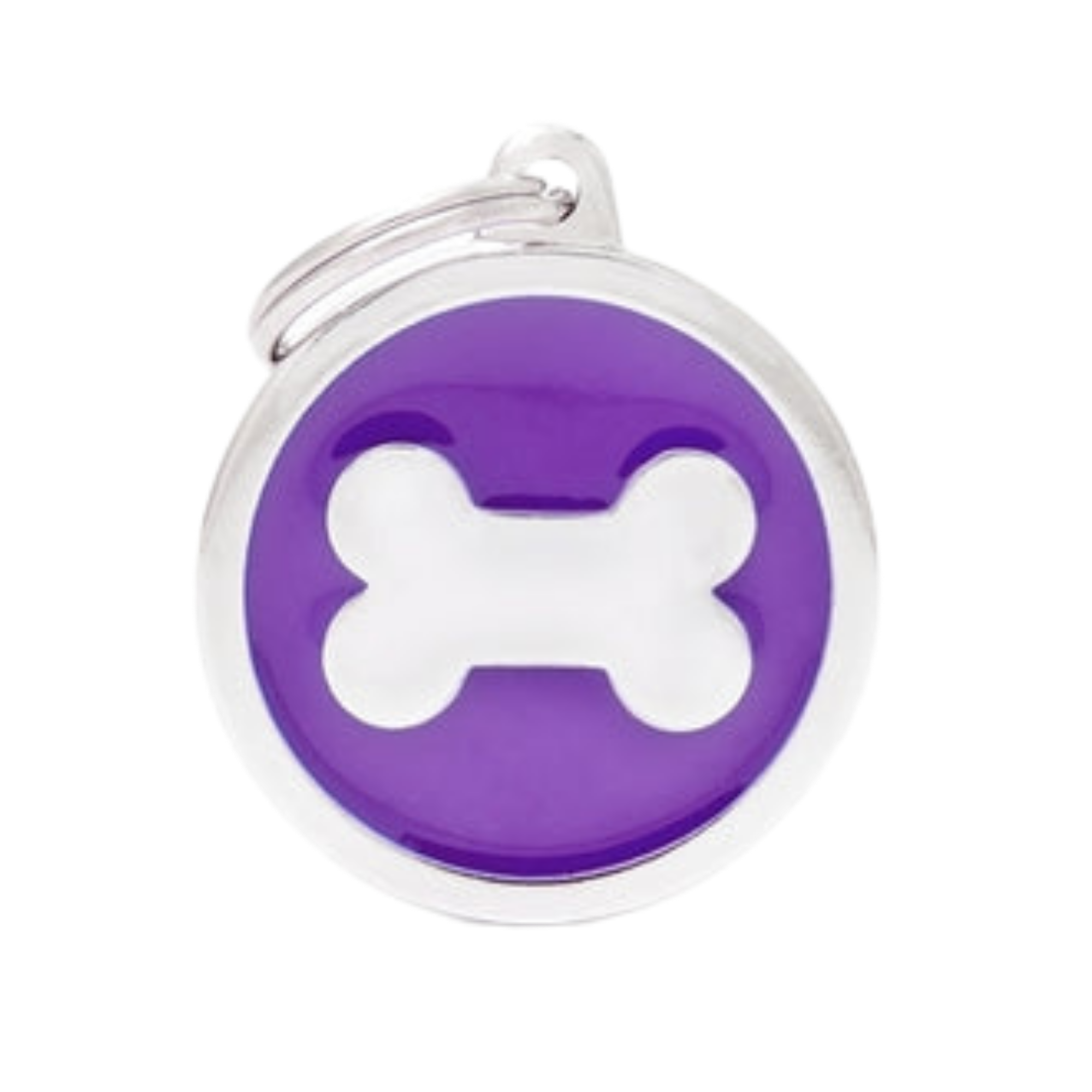 MyFamily Classic Collection Circle Bone Tag Purple