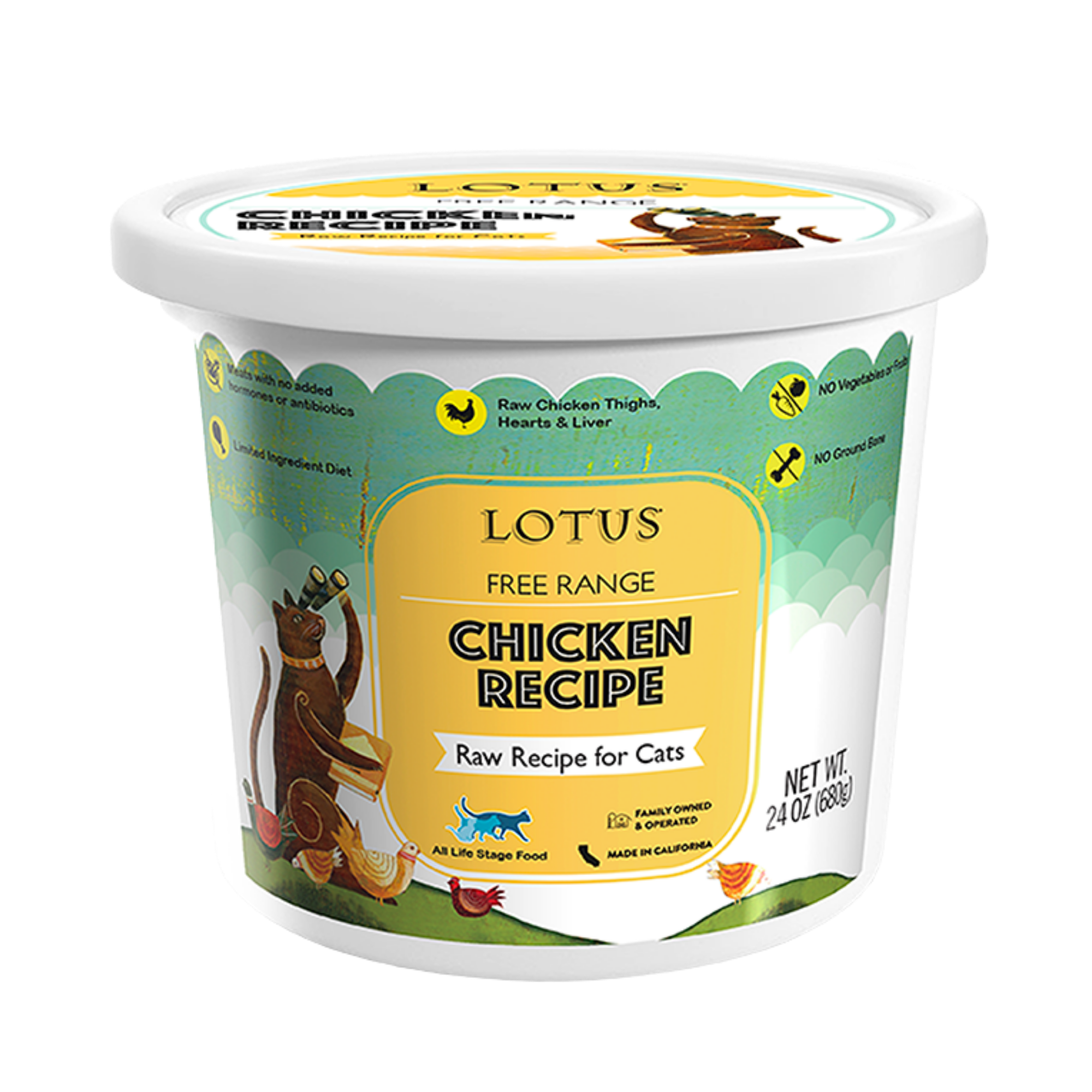 Lotus Raw Frozen Cat Food Chicken