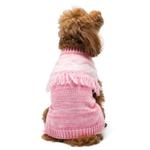 Dogo Boho Fringe Dog Sweater Pink