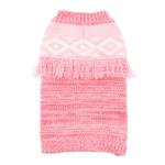 Dogo Boho Fringe Dog Sweater Pink