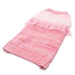 Dogo Boho Fringe Dog Sweater Pink