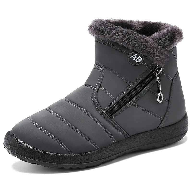 Women Boots Watarproof Ankle For Women Winter Shoes Keep Warm Snow Female Zipper Winter Mujer