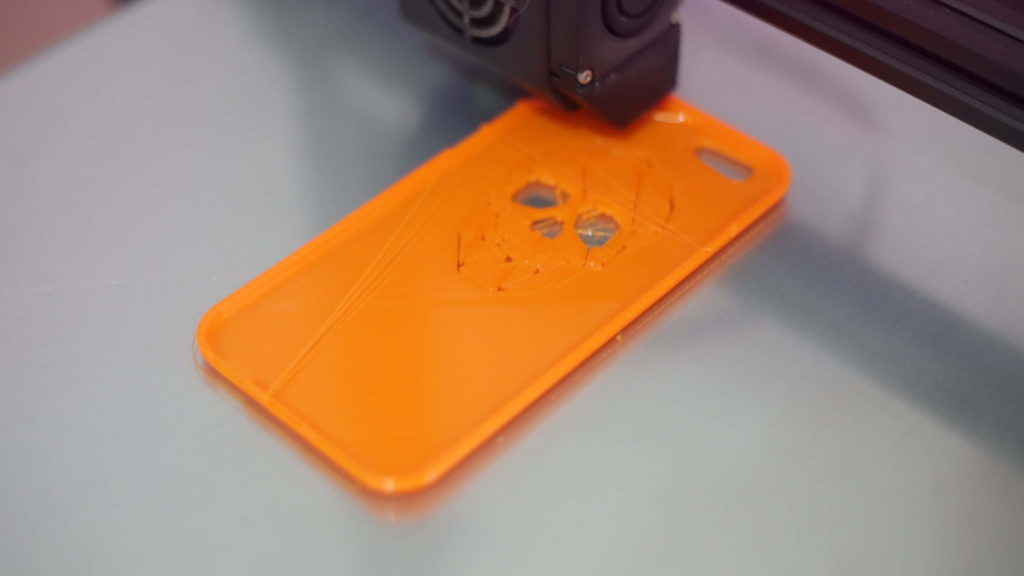 printing TPU phone case with ET4 3D printer