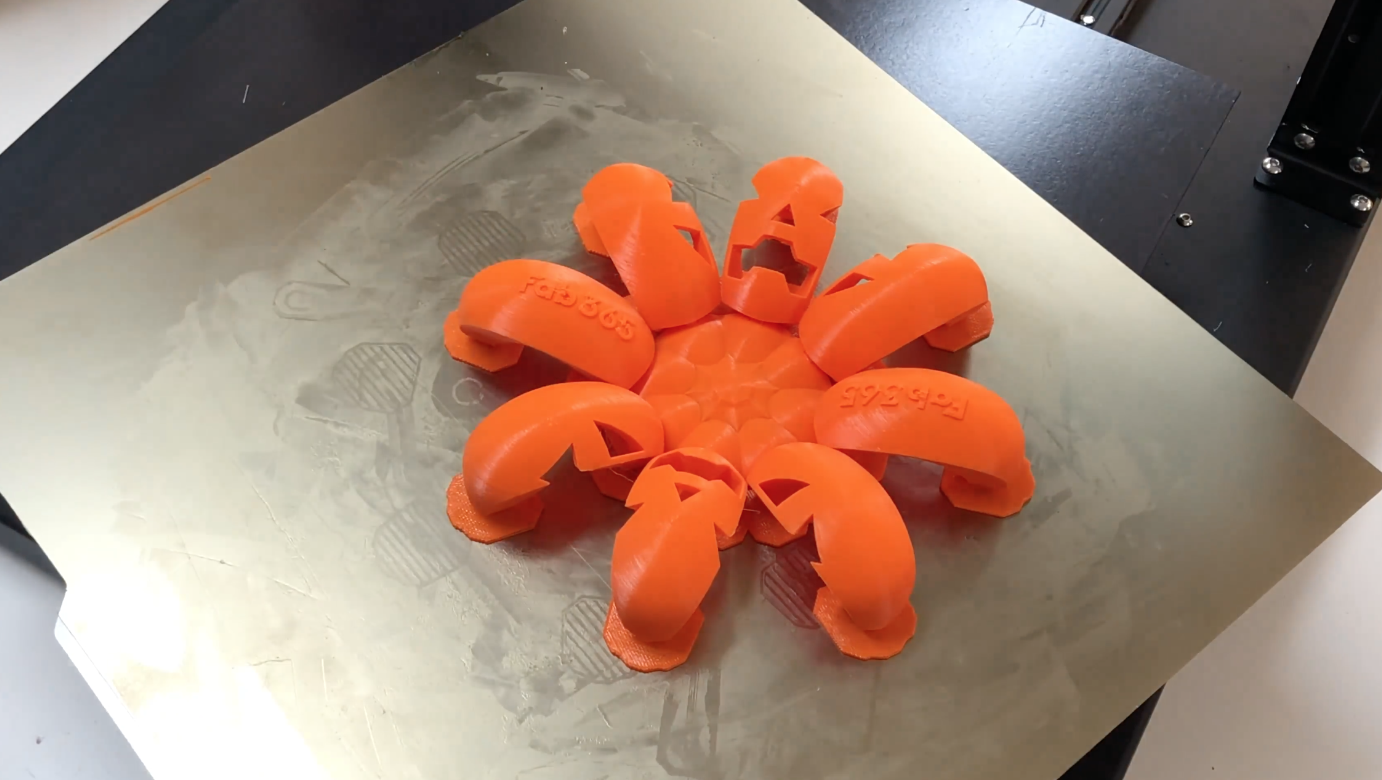 Anet 3D printer made a pumpkin at Raft mode