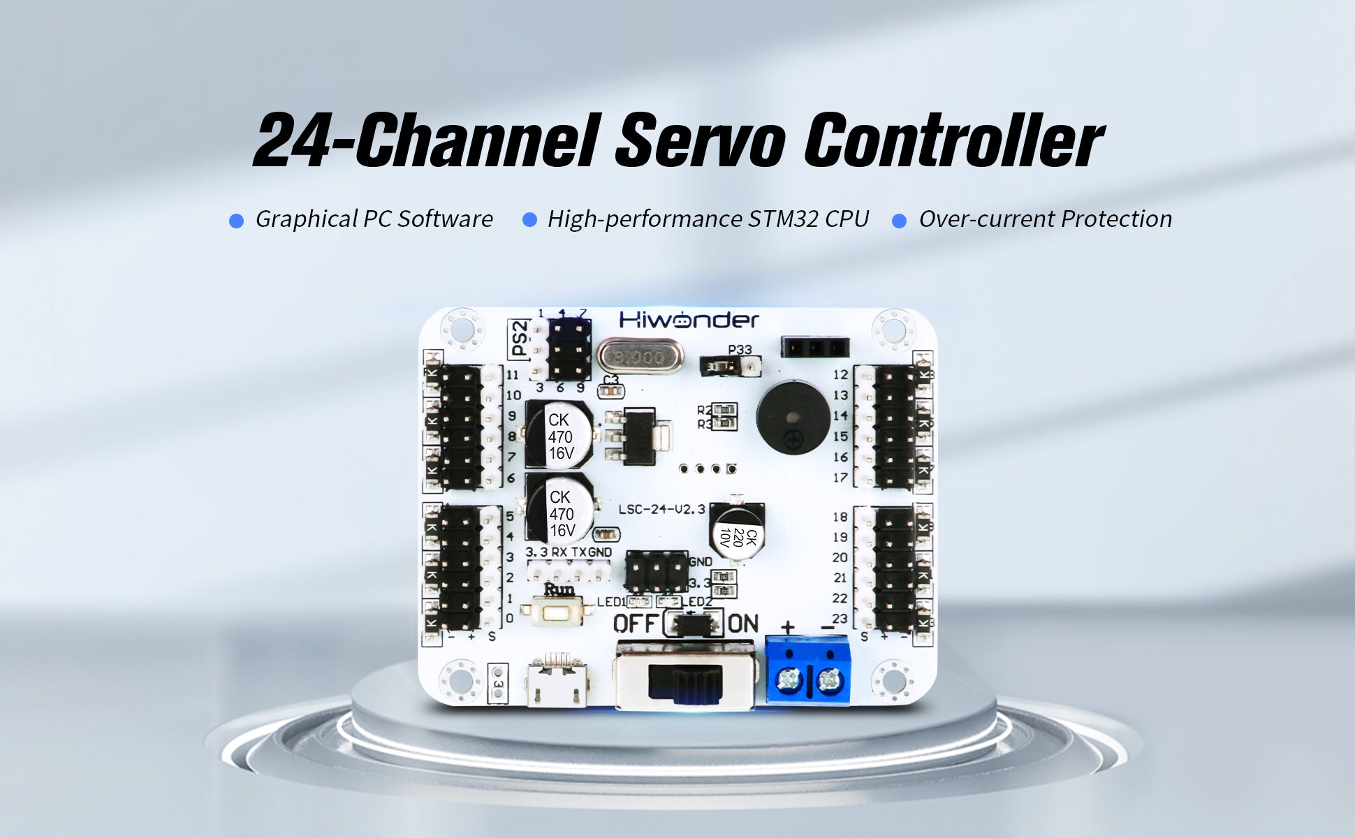 24-channel servo controller