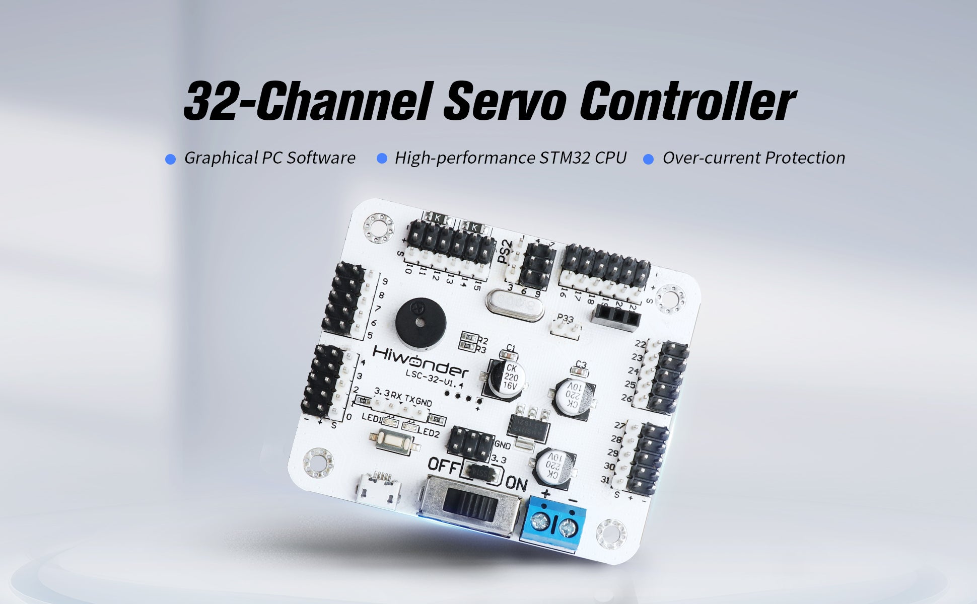 32-channel servo controller
