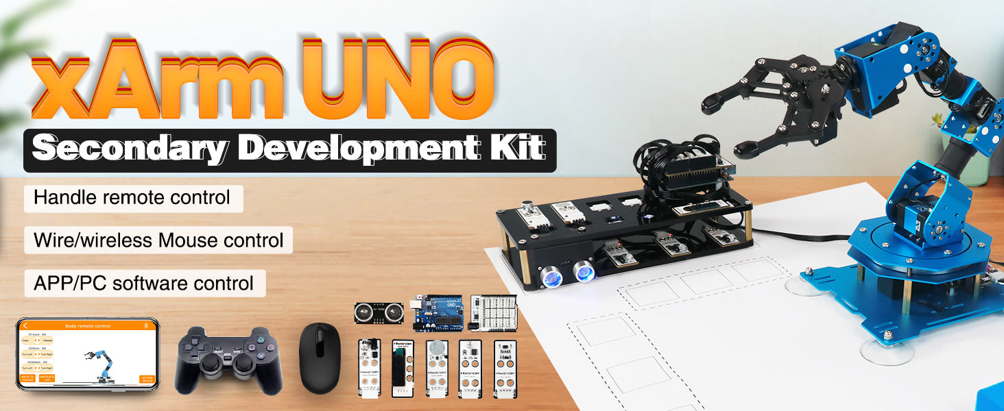 xArm UNO Robotic Arm Kit With Sensors - ThinkRobotics – ThinkRobotics.com