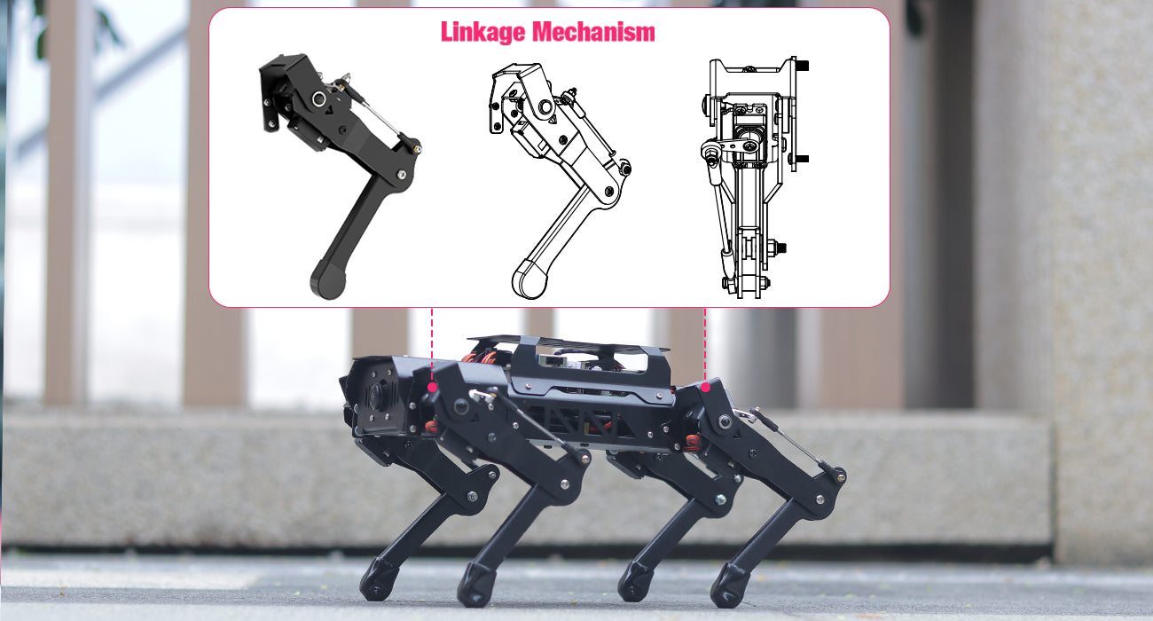 PuppyPi Hiwonder Quadruped Robot with AI Vision Powered by Raspberry Pi ROS