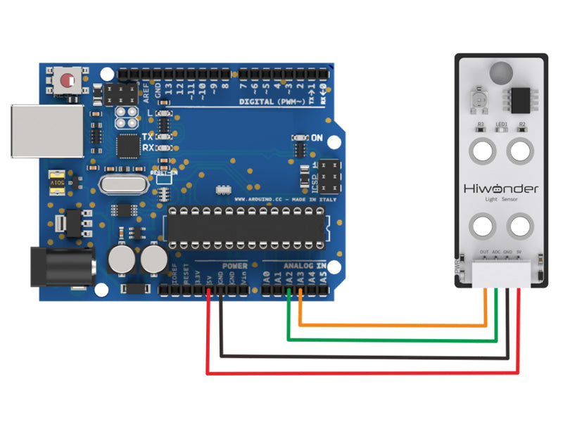 Light Sensor:Hiwonder Robot Sensor Compatible with Arduino
