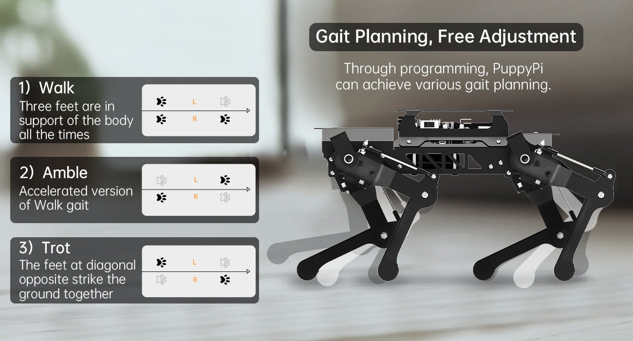 PuppyPi Hiwonder Quadruped Robot with AI Vision Powered by Raspberry Pi ROS