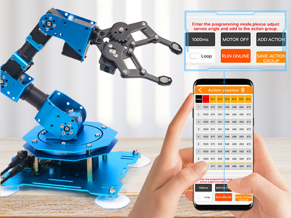 LeArm AI Robotic Arm Kit For Arduino - 6DOF With AI Vision & Voice, STEM Educational Robot For Coding & Programming Projects