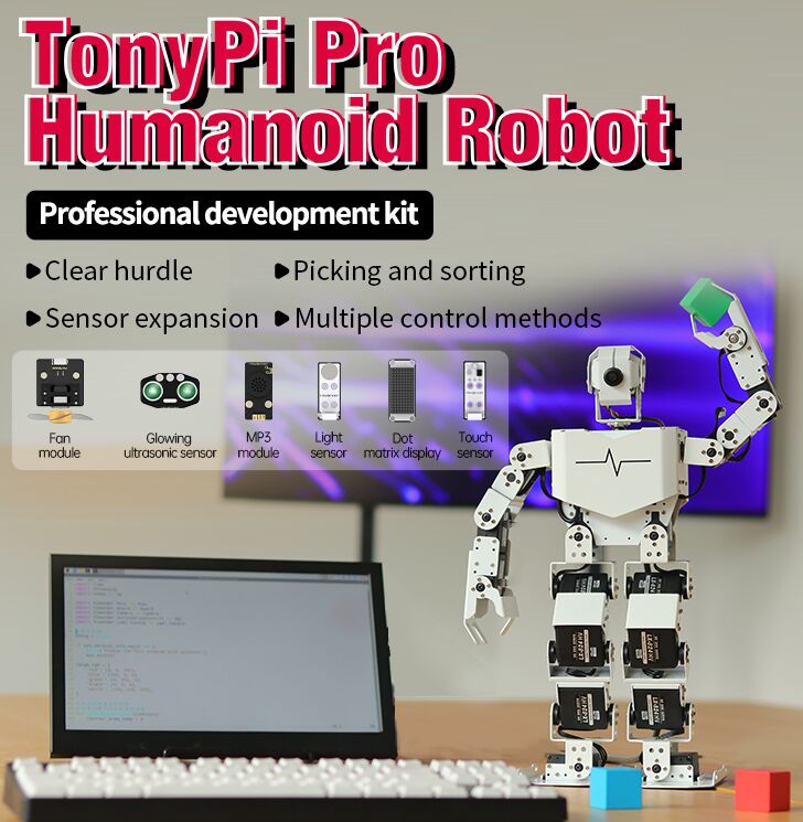 TonyPi Pro Hiwonder Humanoid Robot Professional Development Kit Powere