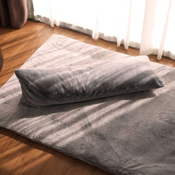 faux fur body pillow