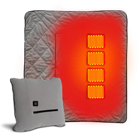 CozyFold Retreat Battery-Powered Heated Blanket and Pillow