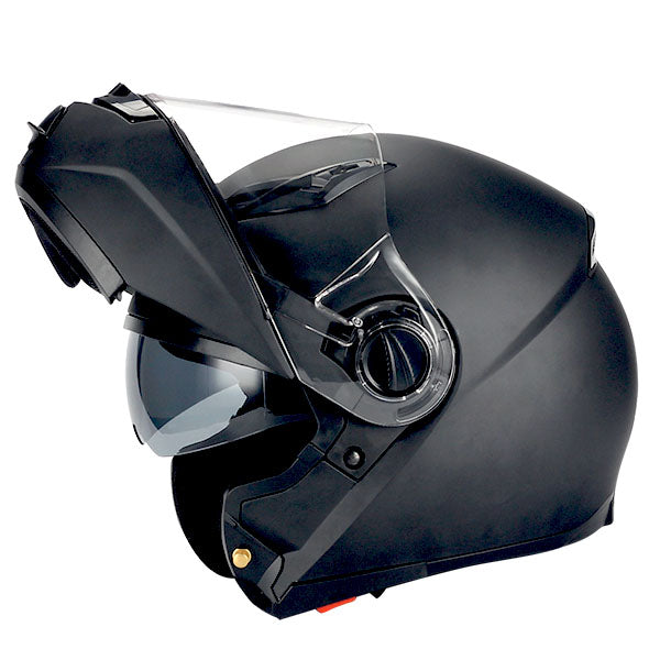 1Storm Commander Motorcycle Modular Full Face Helmet Flip up Dual Visor/Sun Shield: HJA113