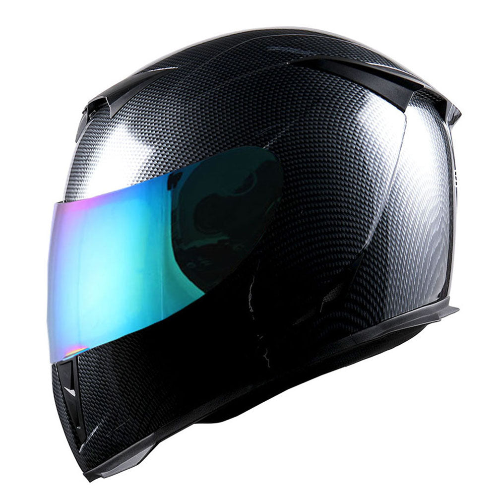 1Storm Motorcycle Full Face Helmet Skull King + One Extra Clear Shield: HJK311