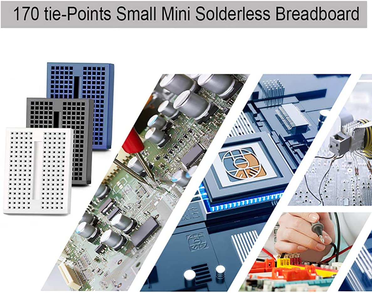 SYB-170 Mini Breadboard 170 Pins Weiss - Bastelgarage Elektronik Online Shop