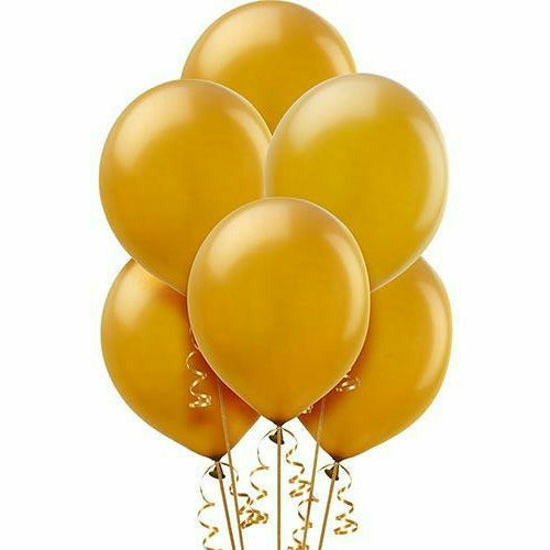 Gold Pearl Latex Balloons 15ct, 12in