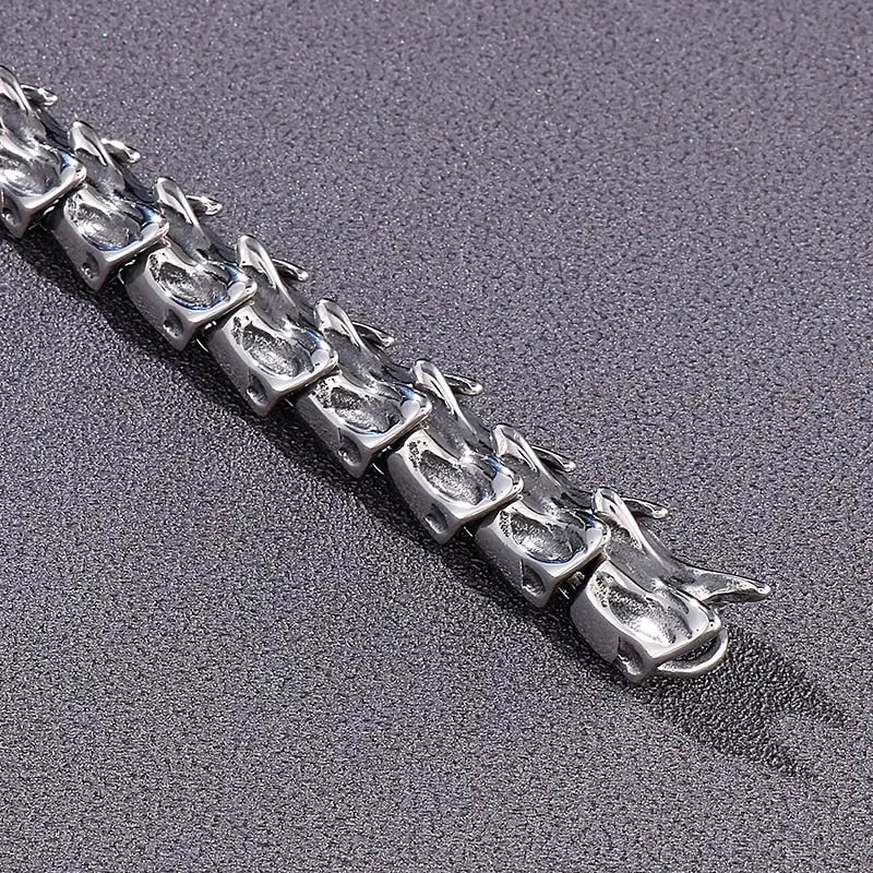 Draconic Spine Dragon Bracelet - Large Heavy Stainless Steel Bracelet