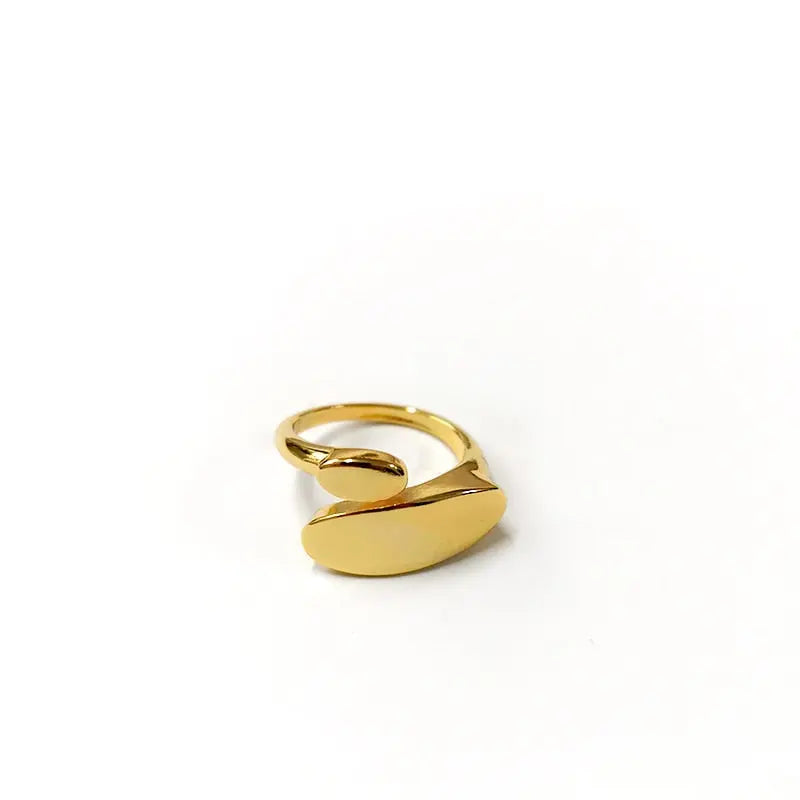 Ladies Geometric Minimal Stacking Ring   - Open, Adjustable, Vintage Fashion Ring