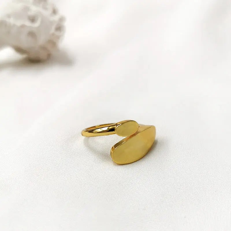 Ladies Geometric Minimal Stacking Ring   - Open, Adjustable, Vintage Fashion Ring