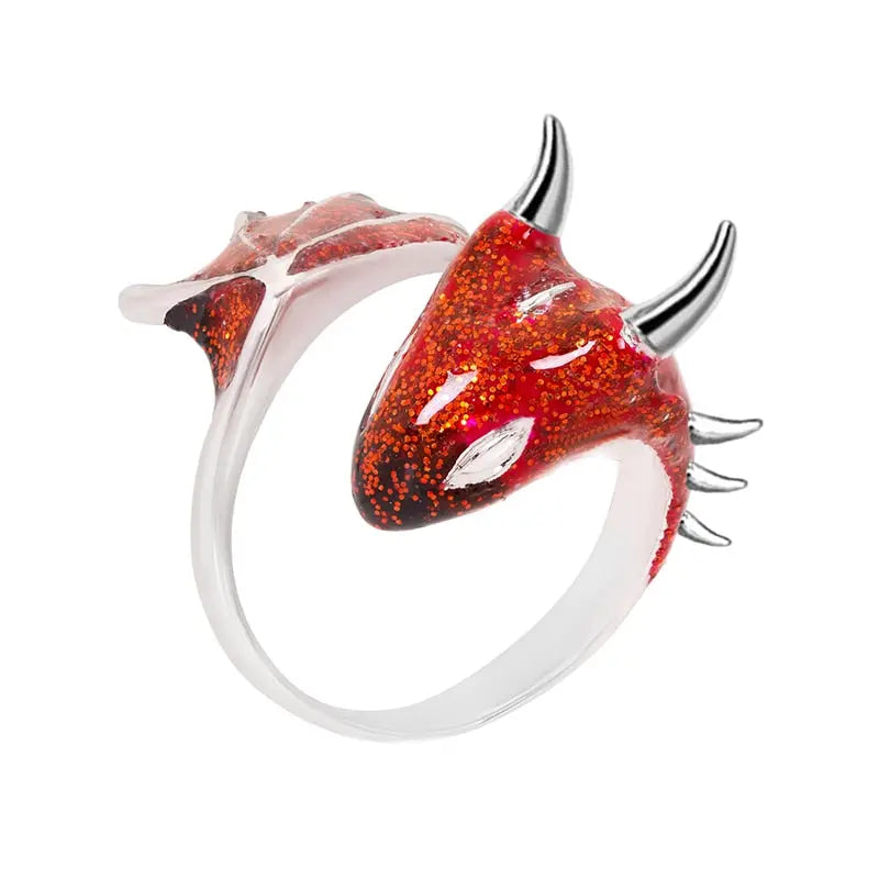 Adorable Baby Dragon Ring - Adjustable Dragon Wing Ring