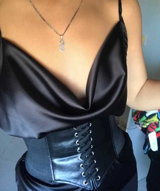 Shaping Elastic Corset - Adjustable Wide PU Leather Waist Band with Lace